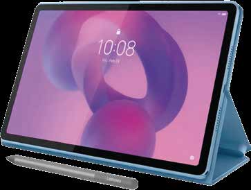 Tableta Lenovo Idea Tab TB336FU (8GB/128GB) | Incluye Case y Lapiz | Procesador: MediaTek Dimensity 6300 | (8C, 2x A76 @2.4GHz + 6x A55@2.0GHz) | Memoria: 8GB Soldered LPDDR4x | Almacenamiento: 128GB UFS 2.2 | Cámara Frontal: 5 MP