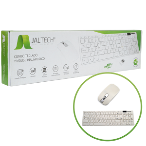 COMBO MOUSE TECLADO INALÁMBRICO WHITE