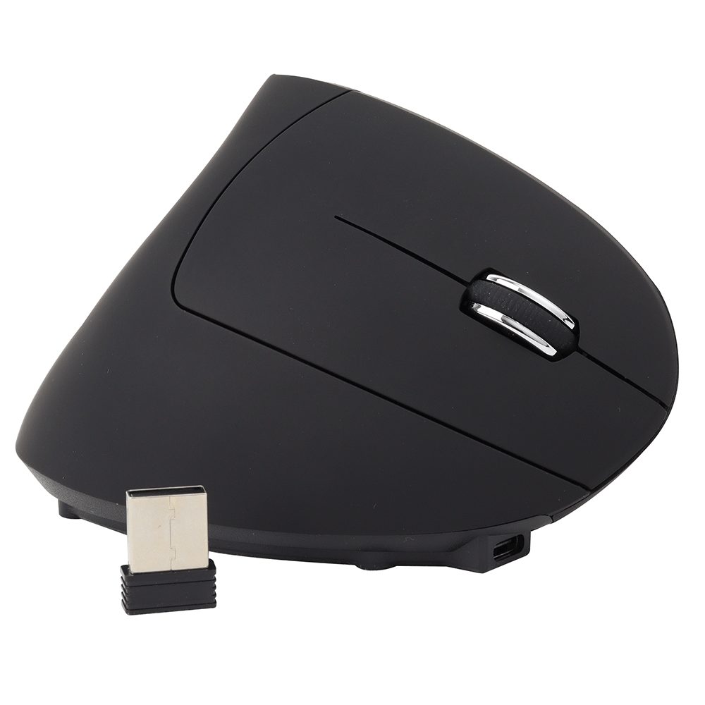 MOUSE VERTICAL INALAM. RECARGABLE LED