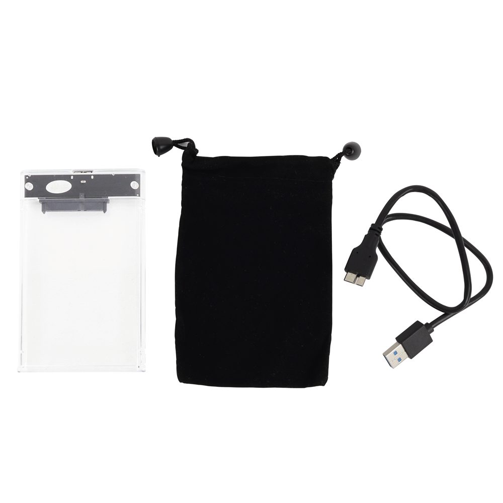CAJA SATA 2.5 Plg USB 3.0 TRANSPARENTE
