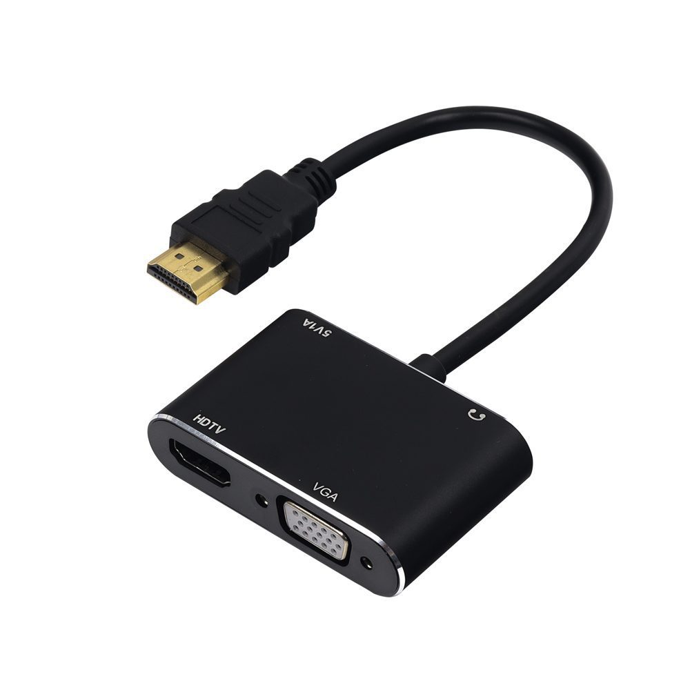 CABLE ADAPTADOR HDMI A HDMI + VGA