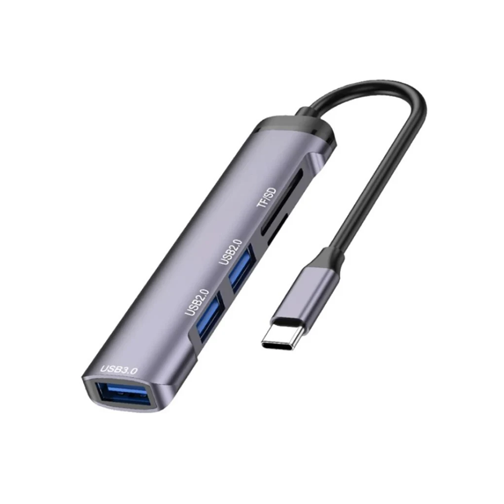 HUB TIPO C 5 EN 1 CARD HUB - T-505