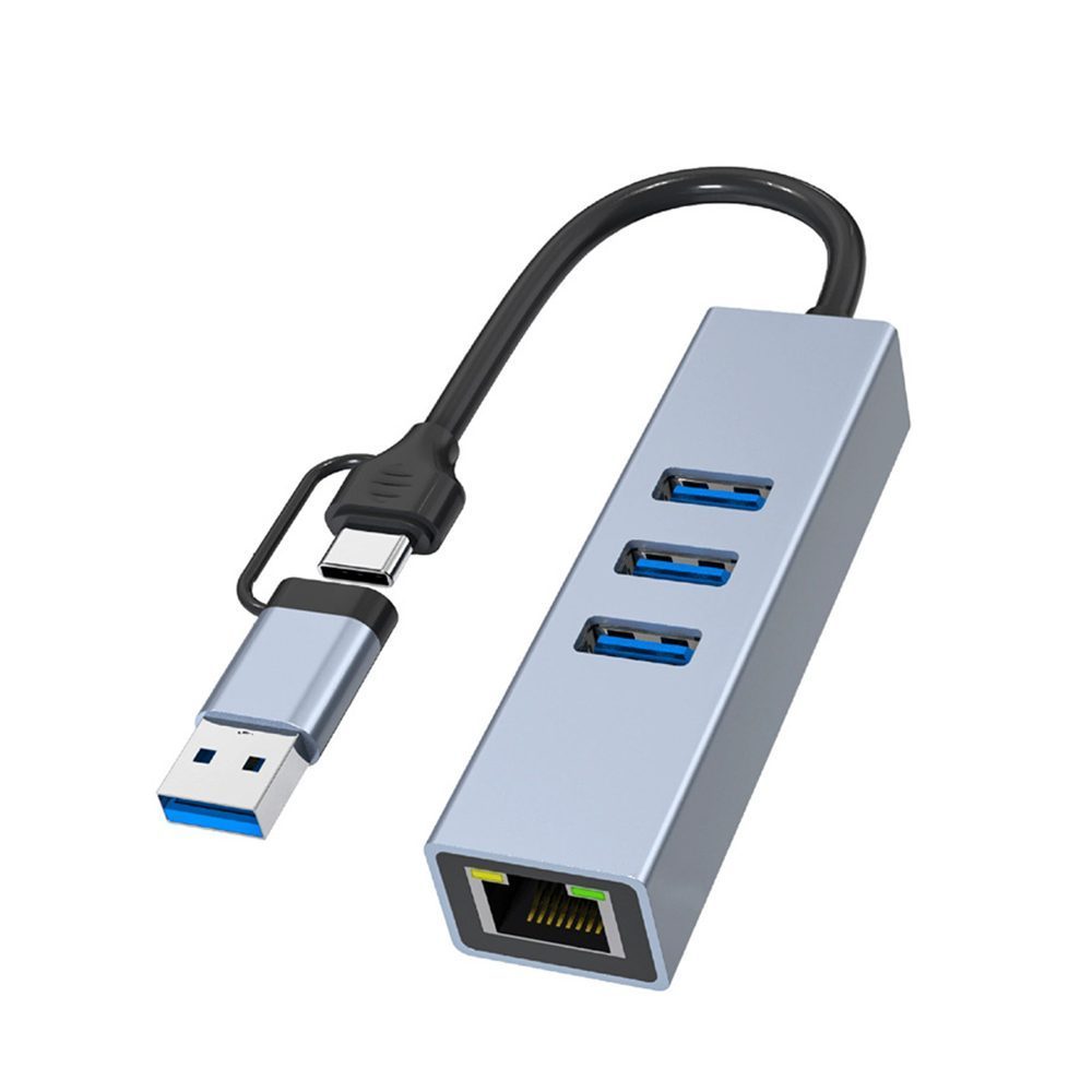 HUB TIPO C 2 EN 1 2.0 + RJ45 100M - SL-036 Facilita la conexión de múltiples periféricos y accede a red cableada de forma sencilla desde un solo adaptador, ideal para trabajo, estudio o uso diario. • Conector dual: USB Tipo A + USB Tipo C • Puertos USB: 3 puertos USB Tipo A • Velocidad USB: USB 2.0 • Puerto de red: 1 puerto RJ45 • Velocidad Ethernet: 10 / 100 Mbps • Indicadores: LED de estado • Funcionamiento: Plug and play • Compatibilidad: Compatible con Windows / Mac OS / Linux / Android Una opción práctica para ampliar puertos y mantener una conexión estable en equipos con conectividad limitada.