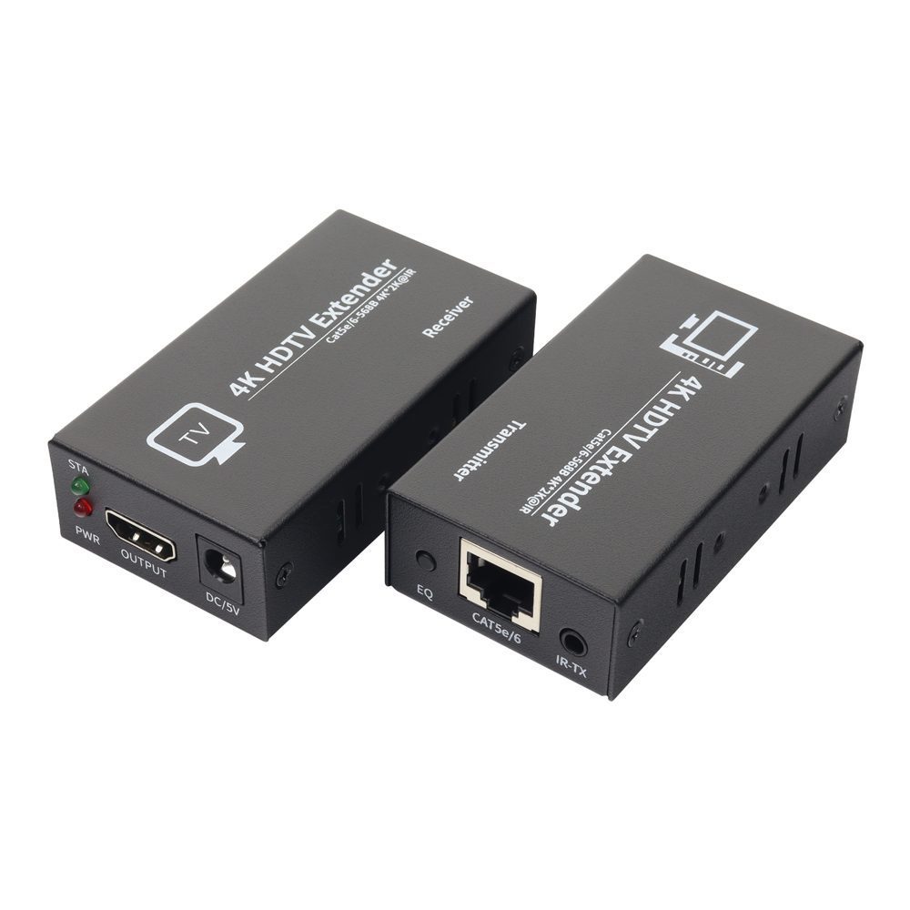 EXTENDER HDMI 4K 100MTR - IT-4K30-H100E Extiende señales HDMI de alta calidad a largas distancias sin perder estabilidad ni definición, ideal para instalaciones audiovisuales profesionales y residenciales. Permite transmitir video y audio con total confiabilidad usando cable de red. • Transmisión HDMI por cable de red CAT 5e / CAT 6 • Alcance de transmisión: 100–120 m • Resolución soportada: 4K x 2K a 30 Hz / retrocompatible • Funcionamiento en pares: transmisor para la fuente y receptor para la pantalla • Incluye motor de decodificación HDCP para contenido protegido • Soporta función de cambio y bloqueo EDID • Soporta extensión de infrarrojos IR • Velocidad...