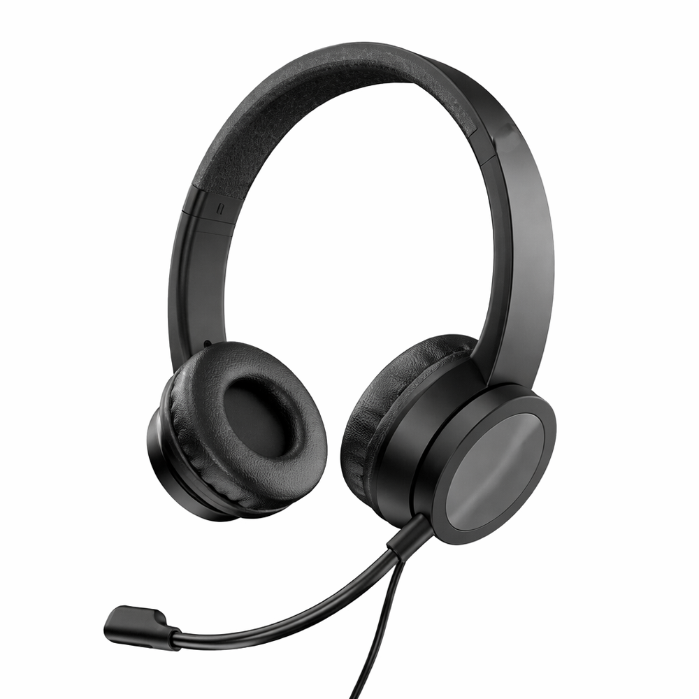 DIADEMA 3.5MM WIRED STYLE - Q5A Disfruta un audio claro y cómodo para llamadas y entretenimiento con una diadema alámbrica práctica y fácil de usar. Ideal para trabajo, estudio y uso diario. • Tipo: diadema alámbrica con micrófono • Interfaz: AUX 3.5 mm • Control de audio y micrófono integrado en el cable • Diámetro de altavoz: 40 mm • Respuesta de frecuencia: 20 Hz – 20000 Hz • Impedancia: 32 O ± 15% • Sensibilidad: 108 dB ± 2 dB • Potencia máxima de entrada: 100 mW • Longitud de cable: 1.8 – 2 m Obtén comodidad y buen rendimiento en cada uso con una...