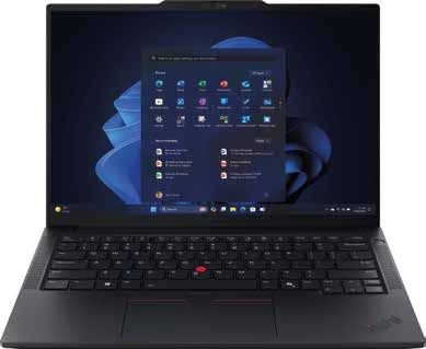 Lenovo ThinkPad E14 Gen 7 Intel Core Ultra 7 255H/RAM 16GB/512GB SSD/14" WUXGA/Windows 11 Pro | Referencia: 21SY0015LM | Procesador: Intel Core Ultra 7 255H (8C / 16T, 3.3 / 5.1GHz, 8MB L2 / 16MB L3); Integrated AMD Ryzen AI, up to 16 TOPS | Ram: 16GB SODIMM DDR5-5600 | Almacenamiento: 512GB SSD M.2 2242 PCIe 4.0x4 NVMe Opal 2.0 | Pantalla: 14" WUXGA (1920x1200), IPS, 300nits, Anti-glare, 45% NTSC, 60Hz | S.O: Windows 11 Pro • Puertos: 1x USB-A (USB 5Gbps / USB 3.2 Gen 1), 1x USB-A (USB 10Gbps / USB 3.2 Gen 2), Always On, 1x USB-C (Thunderbolt 4 / USB4 40Gbps), with USB PD 45-65W and DisplayPort 2.1, 1x HDMI 2.1, up to 4K/60Hz, 1x Headphone / microphone combo jack (3.5mm), 1x Ethernet (RJ-45)