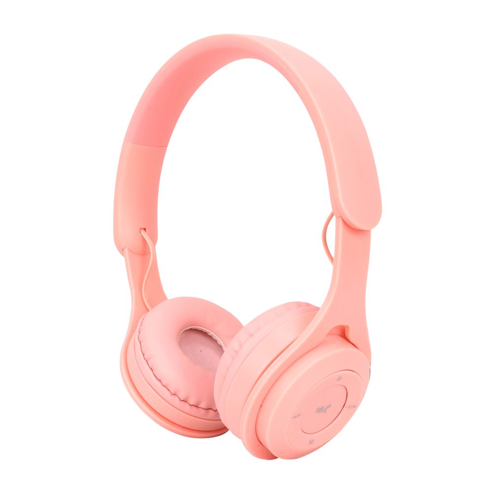 AUDÍFONOS BLUETOOTH PINK Y08 bluetooth jerry v5.0 - lector de memorias - fm - batería 150mah - tiempo de uso hasta 5h - rango 10 mtrs