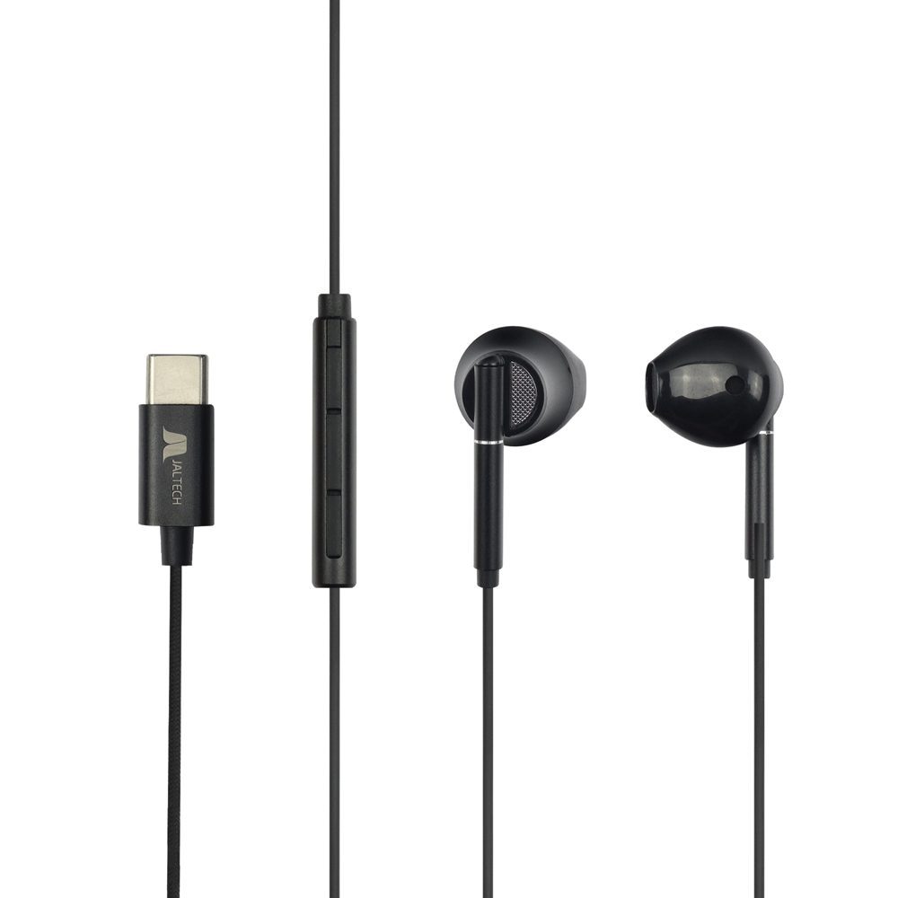 AUDIFONOS STEREO TIPO C JAL-H65N Auriculares stereo -Tipo de conector: USB Tipo C -Diámetro de altavoz:14mm -Impedancia:32 O -Sensibilidad:106dB±3dB -Longitud de cable: 1.1m Potencia de altavoz:3-5mW -Material: ABS + Metal -Tipo de cable: TPE -Control de volumen y llamadas en cable -Micrófono de alta definición -Compatible con celulares, tablets, portátiles, pc. -Color: Negro