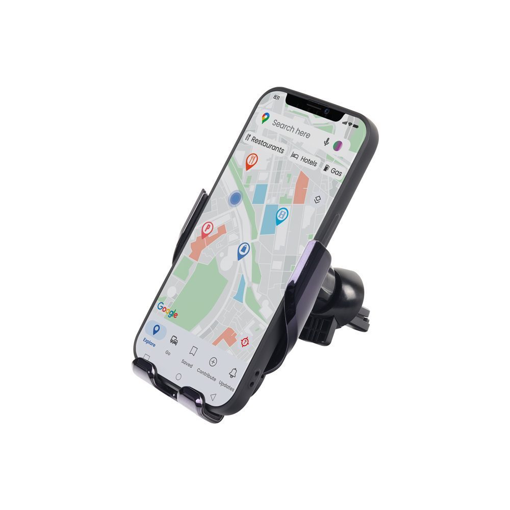 SOPORTE CARRO INALAMBRICO 15W Adaptador de Carga Inalámbrica para Carro - Carga Rápida y Seguridad en Movimiento Diseño 2 en 1: Soporte para carro con cargador inalámbrico integrado. Tecnología de Carga Rápida: Cuenta con Quick Charge (QC 3.0) para una carga eficiente y rápida. Compatibilidad: Acepta teléfonos con pantallas de 4,5 a 7 pulgadas. Carga por Inducción Electromagnética (QI): Carga inalámbrica de alta eficiencia. Resistencia y Seguridad: Resistente a altas temperaturas, al fuego y caídas, asegurando durabilidad y seguridad. Rotación 360°: Soporte con ajuste completo para una visualización cómoda en cualquier ángulo. Instalación Fácil: Diseñado para instalación en la ventilación del carro, adecuado para...
