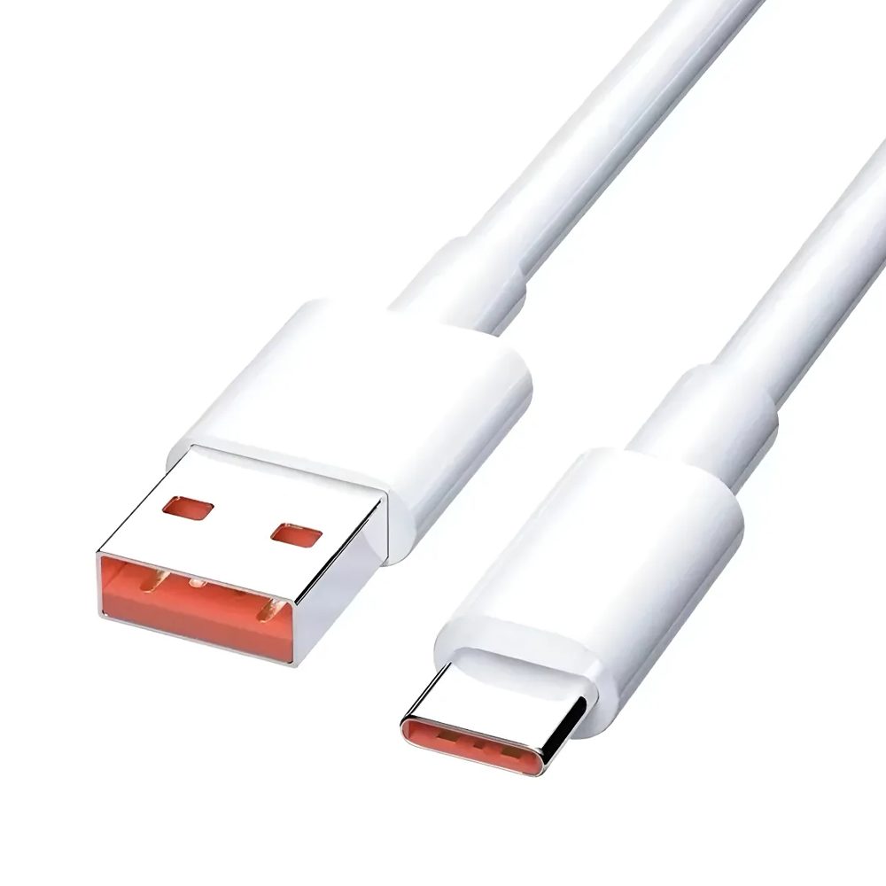 CABLE USB A TIPO C 1M 6A 100W -Longitud de cable: 1m -Potencia: 100W -Capacidad: 6A -Carga rápida -Reforzado en los extremos