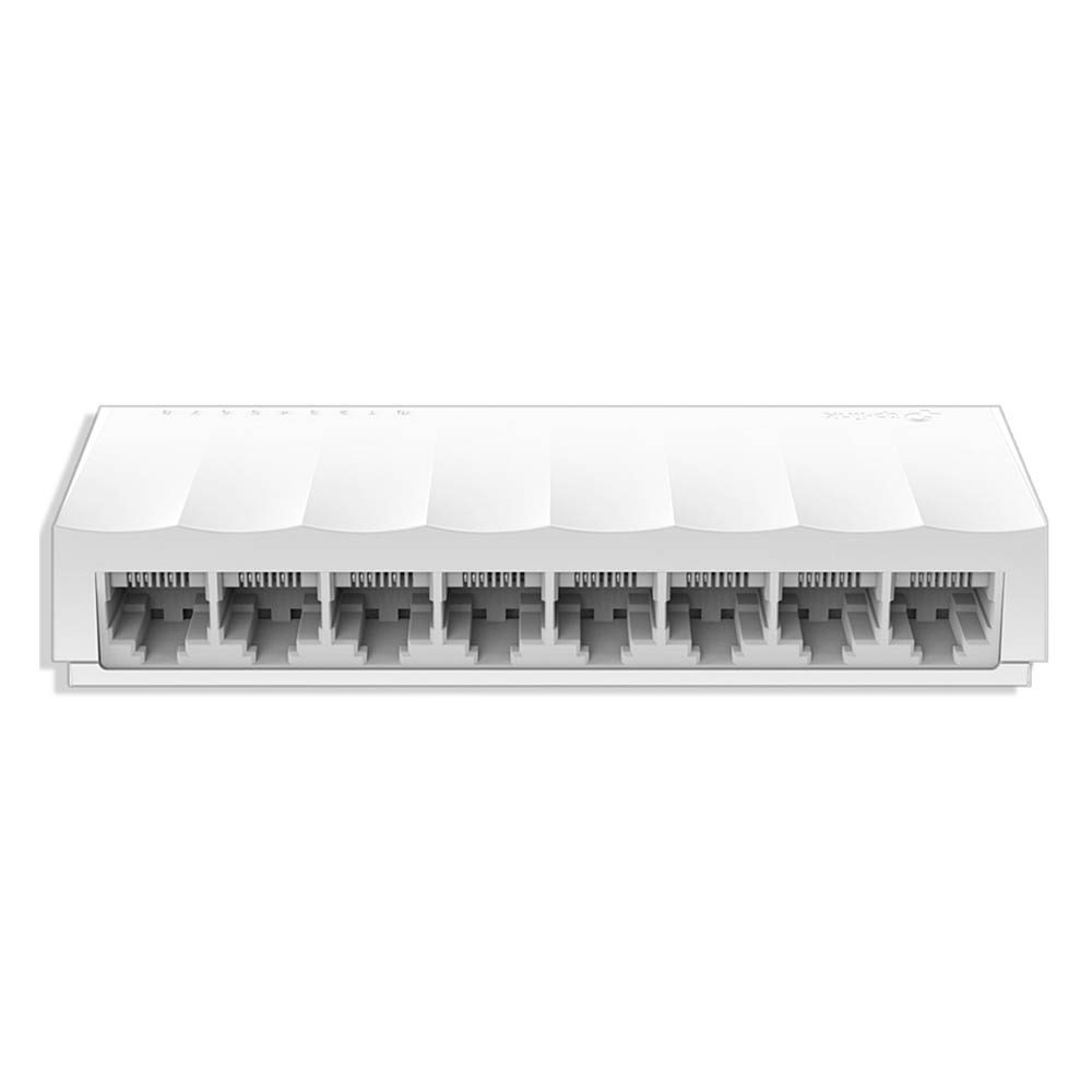 SWICHE LS1008 TPLINK INTERFAZ: PUERTOS 8 × 10/100MBPS NEGOCIACIÓN AUTOMÁTICA: AUTO-MDI / MDIX FUENTE DE ALIMENTACIÓN EXTERNA: ADAPTADOR DE CORRIENTE EXTERNO (SALIDA: 5VDC / 0.6A) DIMENSIONES: 124.6 × 48.7 × 22.8 MM (4.9 × 1.9 × 0.9 IN.) CONSUMO DE POTENCIA MÁXIMO: 2.64W