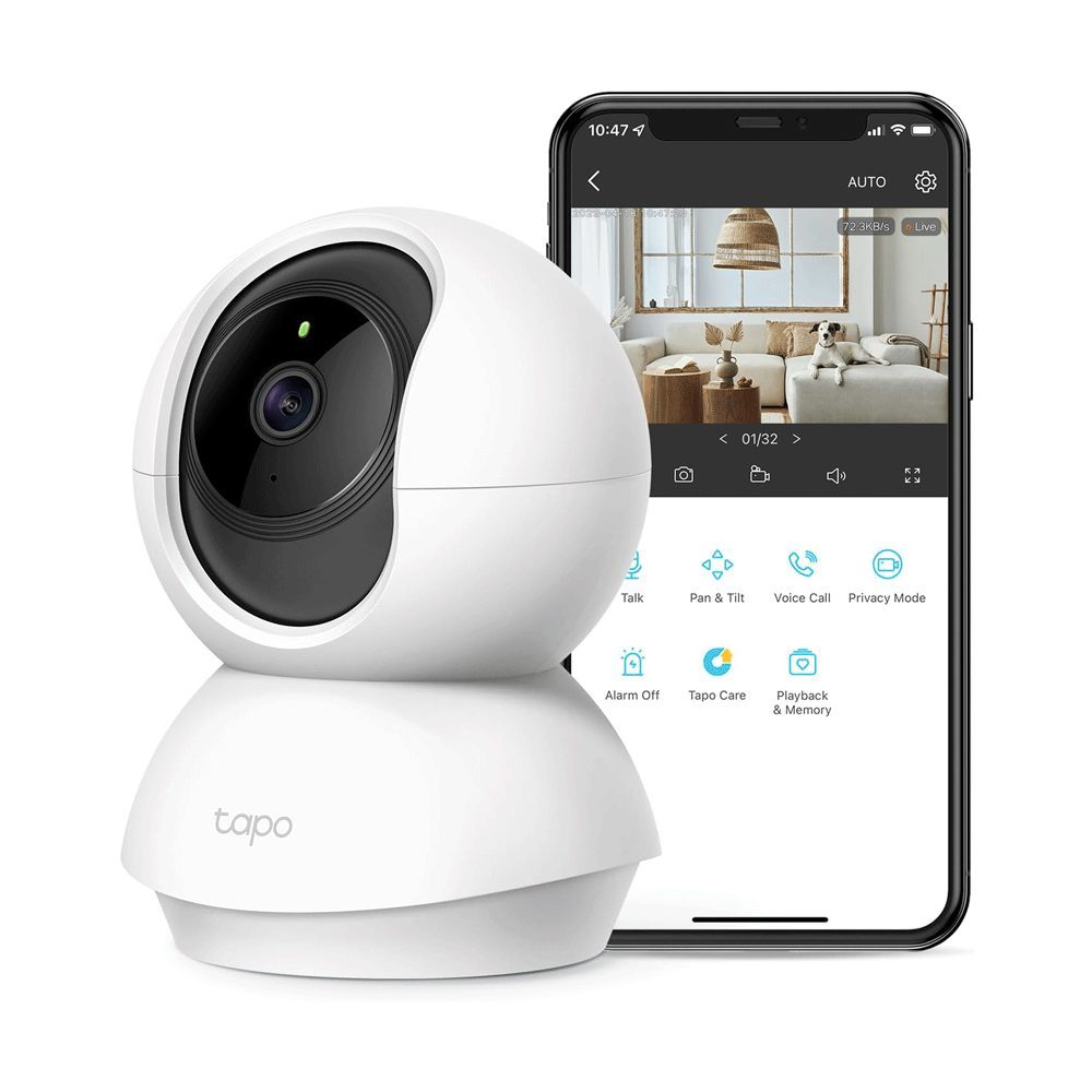 CAMARA DOMOTICA ALTA DEFINICION Cámara con visión panorámica de 360° Descripción: -CÁMARA: Sensor de Imagen: 1/2.8" Lente Longitud focal: 3,83 mm Visión nocturna LED IR de 850nm hasta 30 pies Rango de vista: 360° horizontal, 114° vertical Resolución: 3MP (2304 x 1296) -VIDEO: Cuadros por segundo: 15fps Vídeo transmitido en vivo: 3MP Compresión de Video: H.264 -AUDIO: Comunicación de audio bidireccional Audio Input y Output: Micrófono y altavoz integrados -NETWORK: Wireless Rate: 11Mbps(802.11b) 54Mbps (802.11g) 72.2Mbps (802.11n) Wireless Security: WPA/WPA2-PSK Seguridad: Cifrado AES de 128 bits con SSL/TLS Frecuencia: 2.4 GHz -NOTIFICACIONES DE ACTIVIDAD: *Disparador de entrada *Detección de movimiento *Notificación de salida *Envío...