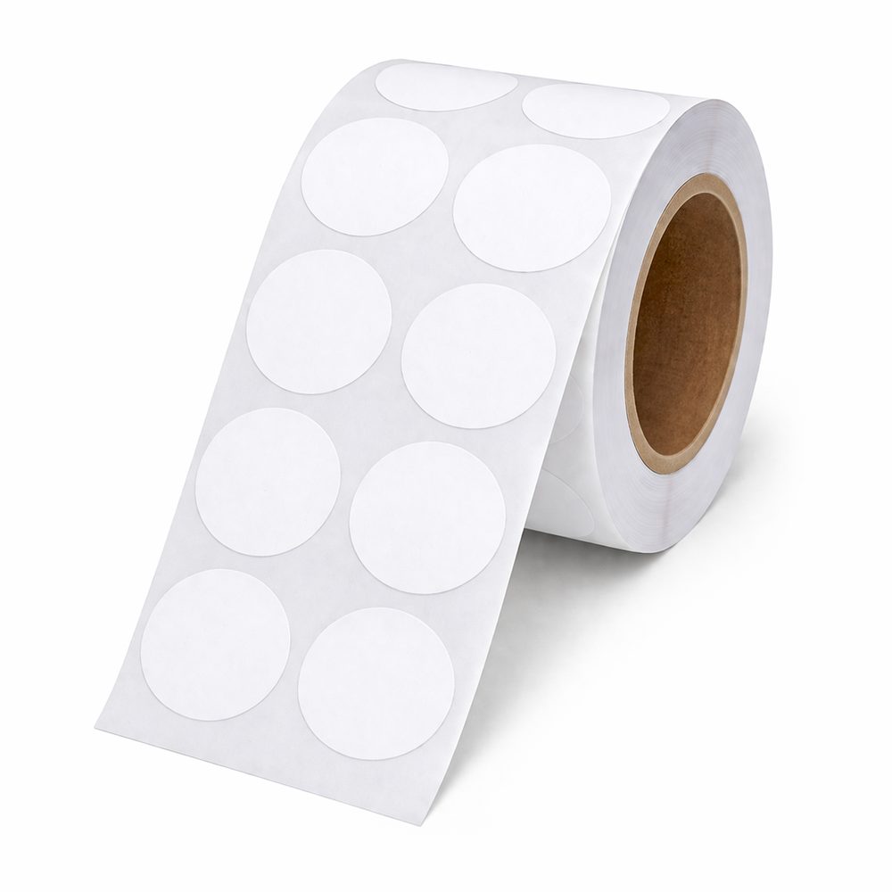 ROLLO ETIQUETA TÉRMICA CIRCULO 40MM X 2000 Agrega un toque distintivo a tus productos con etiquetas circulares listas para imprimir sin ribbon, ideales para branding, códigos de barras y marcación. Perfectas para lograr una presentación práctica y profesional. • Tipo: papel térmico directo • Color: blanco • Tamaño de etiqueta: 40 x 40 mm (forma circular) • Cantidad: 2000 etiquetas • Columnas: 2 • Diámetro exterior: 80 mm • Diámetro del núcleo (core): 25.4 mm • Compatible con impresoras de térmico directo • Compatible con referencias: 40155 / 40244 / 40146 / 40229 / 40239 / 80282 • Uso común: impresión de códigos de barras, stickers y...