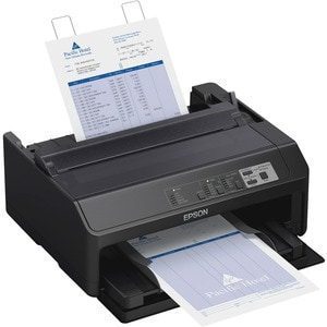 Impresora Matricial Epson FX-890II - La serie Epson FX-890II ofrece durabilidad y facilidad de uso para los exigentes requisitos de la impresión diaria. Estas fiables impresoras de impacto, de 9 pines y de carro angosto, cuentan con un largo ciclo de vida y velocidades de hasta 738 cps. Su cartucho de cinta de hasta 7,5 millones de caracteres reduce las intervenciones del usuario, así como el costo por página. Diseñadas para una perfecta integración en prácticamente cualquier sistema, incluye los lenguajes de impresión Epson ESC / P®, IBM® PPDS e MICROLINE®. Ideal para entornos agresivos, trabajan con hojas sueltas, formas continuas o multicopias de hasta 7 páginas de espesor, y cuentan con un panel de control intuitivo para facilitar la configuración y el funcionamiento.