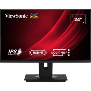 Monitor LED ViewSonic Graphic VG2456 24" Clase Full HD - 16:9 - Negro - 60.5cm (23.8") Viewable - Tecnología conmutación en el mismo plano (In-plane Switching, IPS) - LED Retroiluminación - 1920 x 1080 - 16,7 Millones de colores - 250cd/m² - 15ms - 75Hz Frecuencia de actualización - Altavoces - Altura, Pivote, Giratoria, Inclinable - USB tipo-C - HDMI - DisplayPort - Compatible con Montura VESA