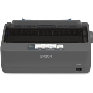 Impresora Matricial Epson LX-350 - Con tecnología de 9 pines, la LX-350 alcanza velocidades de impresión de hasta 390 cps. Su conectividad USB y Paralela y un nuevo diseño más compacto (362 mm x 275 mm x 154 mm) la hacen una impresora muy práctica en el mercado e ideal para cualquier tipo de área de trabajo. La LX-350 ofrece una confiabilidad asegurada de 10,000 horas de uso, un bajo costo de mantenimiento y ahora una nueva cinta con mayor rendimiento de hasta 4 millones de caracteres.