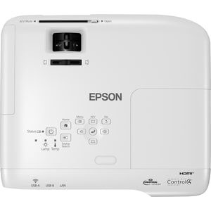 Proyector LCD Montable en techo Epson PowerLite 118 - 4:3 - 1024 x 768 - Frontal, De Techo, Parte trasera - 8000Hora(s) Normal Mode - 17000Hora(s) Economy Mode - XGA - 16,000:1 - 3800lm - HDMI - USB - Aula