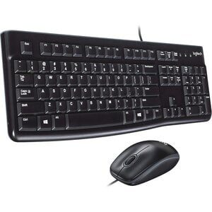 Teclado y ratón Logitech MK120 - Español - USB Cable Teclado - Keyboard/Keypad Color: Negro - USB Cable Mouse - Óptico - 1000 dpi - Pointing Device Color: Negro para PC