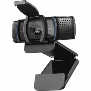 Cámara Web Logitech C920S - 3Megapíxel - 30fps - Negro - USB 3.1 - 1 Solamente - 1920 x 1080 Vídeo - Auto-foco - 78° Ángulo - Clip, Montaje de trípode - 1.2x Zoom Digital - Micrófono - Para Portátil, Monitor - Windows 8 o posterior, ChromeOS - Micrófono