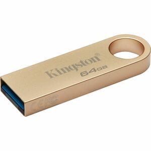 Unidad flash Kingston DataTraveler SE9 G3 - 64GB - USB 3.1 (Gen 1) Tipo A - Oro - 220MB/s Velocidad de lectura - 100MB/s Velocidad de Escritura