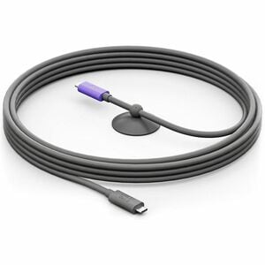 Logitech 5m USB-C Cable de transferencia de datos - Cable for Cámara de videoconferencia, Portátil - Extremo prinicpal: 1 x USB 3.1 (Gen2) Tipo C - Macho - Extremo Secundario: 1 x USB 3.1 (Gen2) Tipo C - Macho