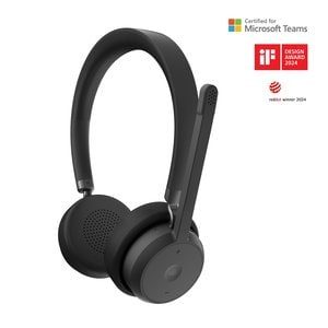 Auriculares Lenovo Inalámbrico Sobre la cabeza, Sobre la oreja Estéreo - Certificación Microsoft Teams - Binaural - Supra-aural - Bluetooth