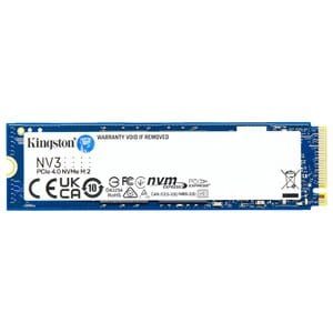 Unidad de estado sólido Kingston NV3 - M.2 2280 Interno - 1TB - PCI Express NVMe (PCI Express NVMe 4.0 x4) - Computadora de escritorio, Portátil Dispositivo compatible - 320TB TBW - 1 Solamente