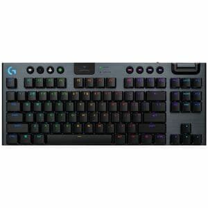 Logitech G G915 X LIGHTSPEED TKL Teclado gaming - Tamańo completo - Con cable/Inalámbrico Conectividad - USB Tipo C Interfaz - RGB LED - GL Táctil Llave de contacto - Bluetooth/RF - 2.40GHz - Rodillo de volumen, Control de medios Tecla(s) de acceso rápido - Mac OS, Windows 10, Mac OS X 10.11 El Capitan, Windows 11, Mac OS X 11.0 Big Sur, ChromeOS, Android 4.3 Jelly Bean, iOS 10 - PC, Mac