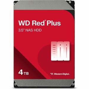 Disco Duro WD Red Plus WD40EFPX - 3.5" Interno - 4TB - SATA (SATA/600) - Grabación magnética convencional (CMR) Method - Sistema de almacenamiento Dispositivo compatible - 5400rpm