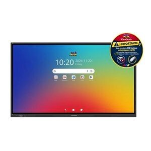 ViewSonic ViewBoard IFP7534 1905mm 4K UHD LCD Pantalla de colaboración - 8GB DDR4 SDRAM - Pantalla Táctil - 16:9 Relación de aspecto - 3840 x 2160 - Direct LED - 350cd/m² - 5,000:1 Relación de Contraste - 2160p - USB - HDMI - VGA - Android 14