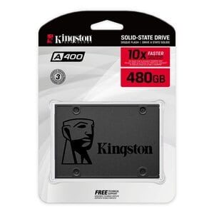 Unidad de estado sólido Kingston A400 - 2.5" Interno - 480GB - SATA (SATA/600) - 500MB/s Tasa de transferencia de lectura máxima