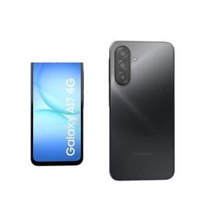 Smartphone Samsung Galaxy A17 LTE SM-A175F/DS 128GB - 4G - 17cm (6.7") Super AMOLED Full HD Plus 1080 x 2340 - Octa-core (8 núcleos) (Cortex A76Dual-core (2 núcleos) 2.20GHz + Cortex A55 Hexa-core (6 Core) 2GHz - 4GB RAM - Android 15 - Negro - Barra - MediaTek Helio G99 (MT6789) SoC - 2 Soporte de SIM - SIM-free - Front Camera: 13Megapíxel - Rear Camera: 50Megapíxel / 5Megapíxel / 2Megapíxel - 5000mAh Batería - Cerca de comunicación de campo