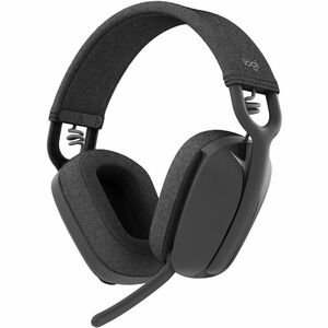Auriculares Logitech Zone Vibe Inalámbrico Sobre la cabeza, Sobre la oreja, Sobre la oreja Estéreo - Grafito - Certificación Microsoft Teams - Binaural - Cerrado - 3000cm - Bluetooth - Función de cancelación de ruido ambiente, Omnidireccional, Tecnología MEMS Micrófono