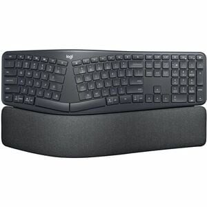 Logitech ERGO K860 Teclado - Inalámbrico Conectividad - USB Interfaz - Negro - Bluetooth/RF - 10m - 2.40GHz - Windows, Mac OS - AAA Tamaño de batería admitida