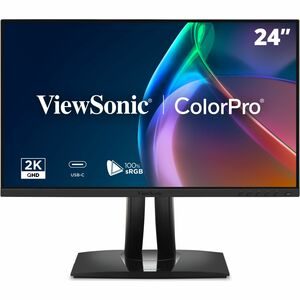 Monitor LED ViewSonic VP2456A 24" Clase Full HD - 16:9 - Negro - 60.5cm (23.8") Viewable - SuperClear IPS - LED Retroiluminación - 1920 x 1080 - 16,7 Millones de colores - 250cd/m² - 5ms - 120Hz Frecuencia de actualización - Altavoces - Giratoria, Altura, Pivote, Inclinable - USB tipo-C - HDMI - DisplayPort - Compatible con Montura VESA - Concentrador USB