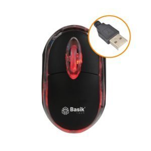 MINI MOUSE BASIKA TECH USB MINI MOUSE ÓPTICO -INTERFAZ: USB 2.0 -3 BOTONES -DPI 1000 -COLOR: NEGRO -CABLE: 1,25 M -LUZ ROJA -PLUG&PLAY -SCROLL -TAMAÑO 96*52*34 -COMPATIBLE CON: WINDOWS, MAC OS 10,5 Y LINUX