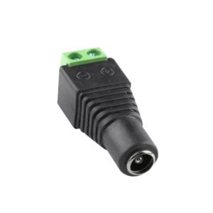 CONECTOR PLUG PARA CCTV HEMBRA X50 CONNECTOR PLUG HEMBRA PARA CCTV -PAQUETE POR 50 UNIDADES -DIÁMETRO INTERNO DEL TAPÓN: 2.1MM -DIÁMETRO EXTERIOR DEL ENCHUFE: 5,5 MM -MEDIDA APROXIMADA: 1.5 PlgDE LARGO, 0.55 Plg DE ANCHO, 0.5 PlgDE ESPESOR