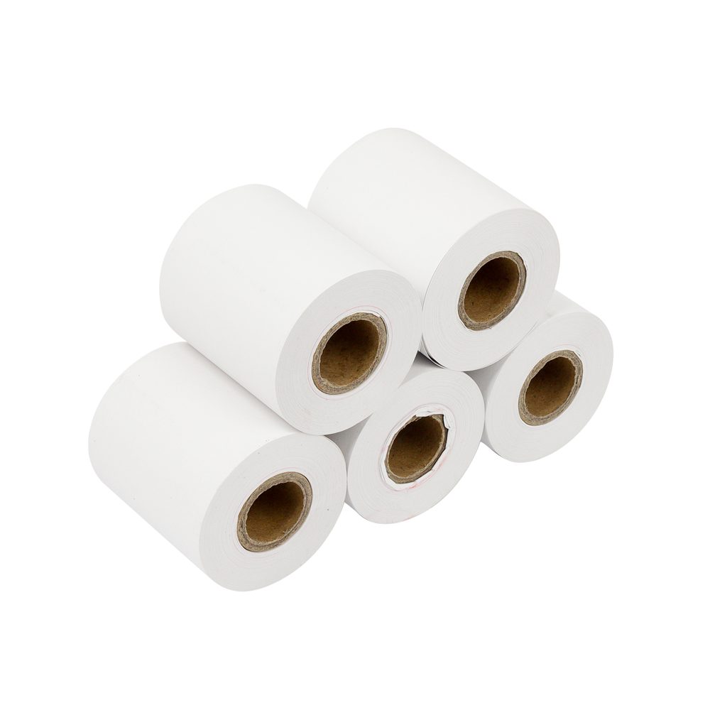 PAPEL TERMICO  57 X 50 X 17 Asegura impresiones claras y continuas con papel térmico de alta sensibilidad, ideal para facturación y recibos en impresoras térmicas de 58 mm. • Paquete x 5 unidades • Papel térmico directo • Sensible al calor • Medida: 57 x 50 x 17 mm • Color blanco • Ideal para impresoras térmicas de 58 mm • Compatible con impresoras que utilicen método de impresión térmica directa Perfecto para negocios que necesitan impresiones rápidas, legibles y de buena calidad.