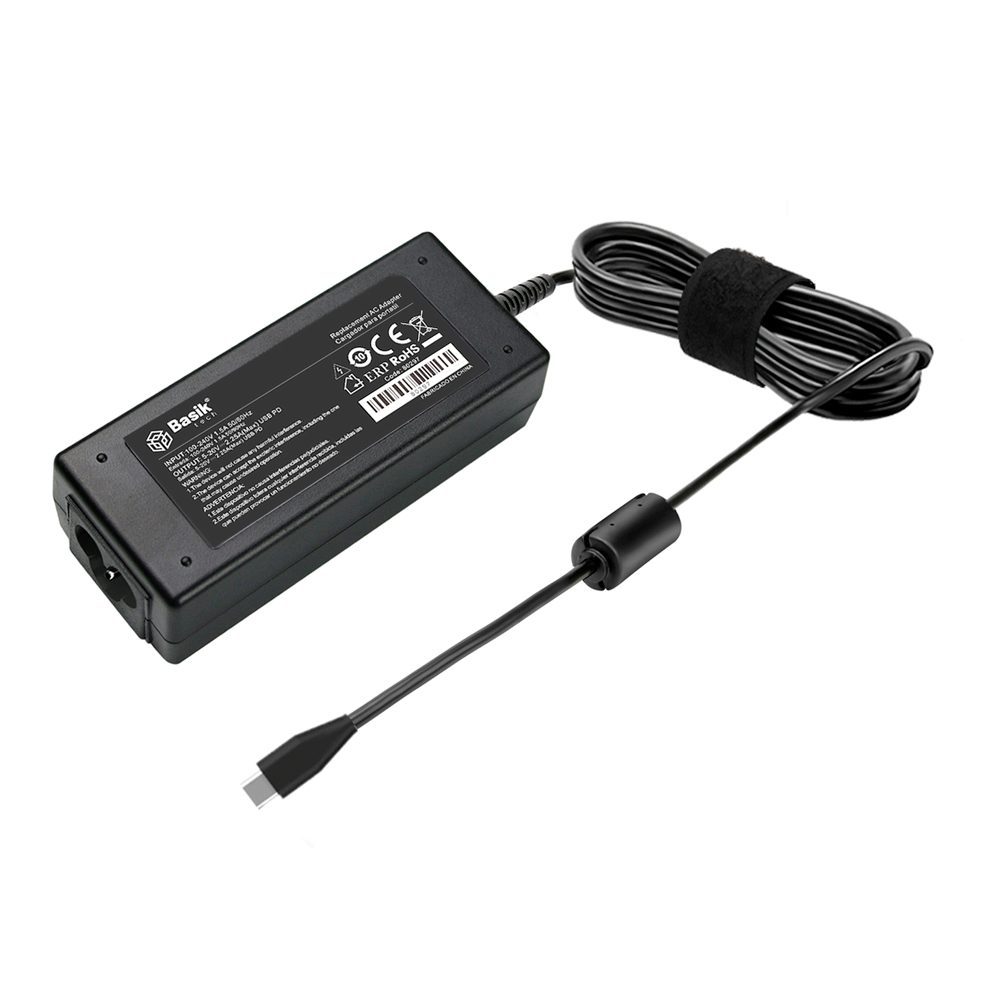 CARG. PARA PORTATIL TIPO C 45W · Cargador para portátil · Punta: tipo c · 45W · Compatible con: 5V/3A, 9A/3, 12V/3A,15V/3A,20V/2.25A