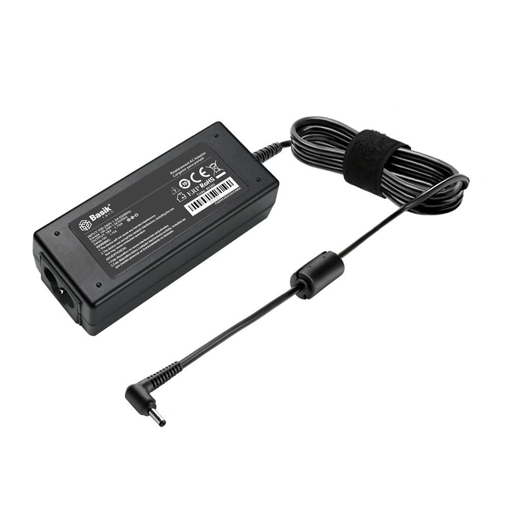CARG. PARA ASUS 19V 1.75A · Cargador para Asus · Punta: 4.0 X 1.35 L negra · Cable plano · 29W · 19V 1.75A