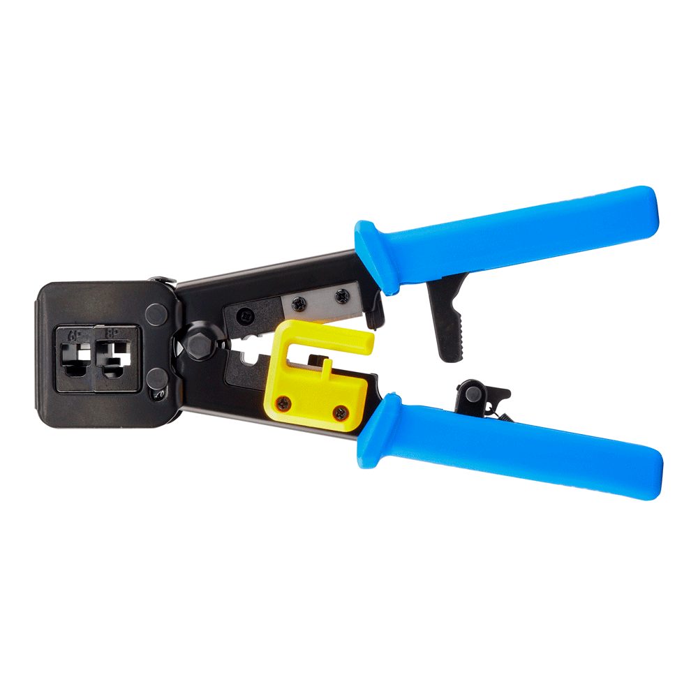 PONCHADORA RJ45 PASANTE • Ponchadora profesional RJ45 pass-through • Conexión modular de ponchado rápido • Ideal para cables UTP Cat3/Cat5e/Cat6 • Cree un ajuste limpio y a ras del conector • Permite fácil y precisa instalación • Reduce las fallas de ponchado • Reduce el desperdicio de material • Para conectores RJ11/RJ12/RJ45 • Permite cortar, pelar, engarzar y recortar ethernet y cable telefónico • Protector de cuchillas para cortar y pelar • Reduce el riesgo de lesiones • Empuñaduras de mango texturizadas • Reduce la fatiga de la mano • Evitar resbalones durante el corte • Materiales resistentes y de alta calidad •...