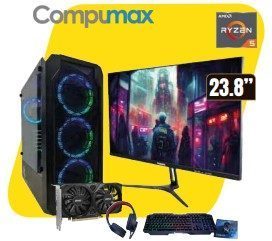 AMD RYZEN 5|GAMING Ryzen 5-8500G/RAM 16GB/SSD 500GB/ Board A620M-K/FP 700W/23.8" CMX 23.8” Se factura con servicio 9057-900-SERV | Procesador: AMD Ryzen 5-8500G | Board: Asus Prime A620M-K | Ram: 16GB | Almacenamiento: SSD 500GB | Monitor: LED 23,8” CMX | Fuente de Poder 700W REALES