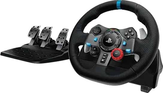 Timón/Driving Force Volante de Carreras Logitech G29 Driving Force Con Pedales para PS5, PS4, PS3 y Windows (7,8,10,11) | Referencia: 941-000111 | •El modelo Logitech G29 ofrece la mejor experiencia de conducción, gracias a su diseño con Force Feedback de dos motores, palancas de cambio de acero inoxidable y volantes de cuero cosidos a mano. Los pedales ajustables permiten acelerar, frenar y cambiar de marcha con la misma sensación que un coche de verdad. Abróchate el cinturón y prepárate para llevar las simulaciones de carreras al siguiente nivel