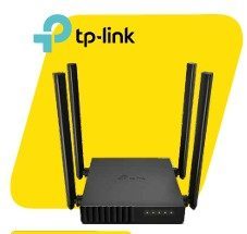 Router Wi-Fi de doble banda AC1200 ▪ Estándares: Wi-Fi 5, IEEE 802.11ac/n/a 5 GHz, IEEE 802.11n/b/g 2.4 GHz ▪ Velocidades de WiFi: AC1200, 5 GHz: 867 Mbps (802.11ac), 2,4 GHz: 300 Mbps (802.11n) ▪ Alcance WiFi: 4× Antenas fijas ▪ Interfaz: 4 puertos LAN de 10/100 Mbps, 1 puerto WAN de 10/100 Mbps ▪ Protocolos: IPv4, IPv6 ▪ Red de invitados: Proporciona acceso independiente a los invitados para proteger la red del host