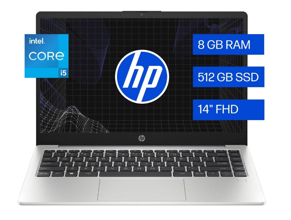 Portátil HP Corporativo 240 G10  Procesador INTEL CI5-1334U Memoria 8GB Pantalla 14" FHD  Disco 512GB SSD Windows 11 Pro, Garrantía 1 año