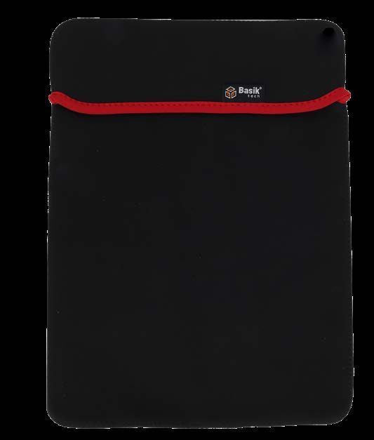 FUNDA BASIK TECH 14" FUNDA SLIM BASIK TECH 14" | Funda protectora para portátil | Para portátiles hasta 14" | Funda protectora para portátil · Fácil uso | Para portátiles hasta 14" · Un estilo fresco y elegante. | Ideal para equipos slim y nuevos · Medidas: 27x35cm | Medidas: 34.5 x 24 cm · Material neopreno grueso suave y