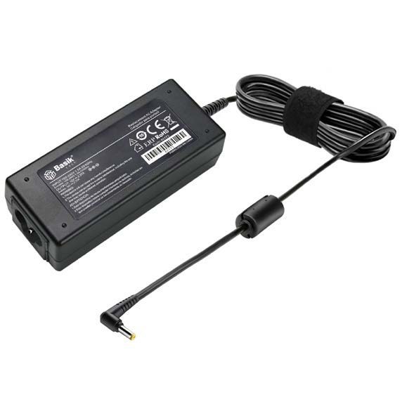 CARGADOR PARA TOSHIBA 19V-3.42A | Punta: 5.5 x 2.5 negra | Voltaje: 19V | Amperaje: 2.15Ah | Potencia: 65W | Cable Plano | Marca: Basik