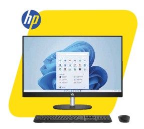 AIO HP 24-CR0351LA Intel Core i5-1334U/Ram 8GB/512GB SSD/23.8" FHD/FreeDOS | Procesador: Intel Core i5-1334U | (hasta 4,6 GHz con tecnología Intel Turbo Boost, | 12 MB de caché L3, 10 núcleos y 12 subprocesos) | Ram: 8GB DDR4 | Almacenamiento: 512GB SSD | Pantalla: 23.8" FHD