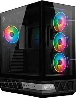 Chasis Gamer EVIL G Model N7-GLASS (480*213*498MM) Con 4 Ventiladores ARGB + Control | Referencia: CGL-N7-445