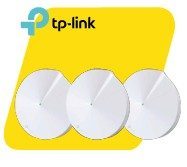 Sistema de Wi-Fi en malla AC1300 (3-pack) ▪ Procesador: CPU de cuatro núcleos ▪ Interface: 2 puertos Gigabit Ethernet LAN/WAN ▪ Antenas: 4 antenas internas por unidad Deco ▪ Versión de Bluetooth: 4.2 y superior ▪ Frecuencia: 2,4 GHz y 5 GHz ▪ Tasa de Señal: 400 Mbps en 2,4 GHz, 867 Mbps en 5 GHz Admite IPv4 y IPv6